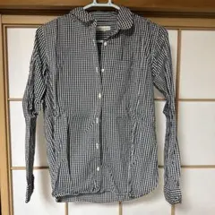 earth music&ecology ギンガムチェック長袖シャツ M