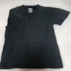 00s OshKosh CLASSIC ヘンリーネックTシャツ 墨黒 フェードのサムネイル