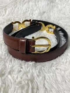 SalvatoreFerragamo 本革 レザーベルト ガンチーニ イタリア製