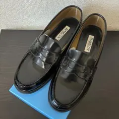 HARUTA ブラック ローファー 3E