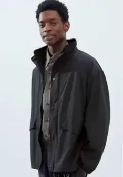 UNIQLO U リバーシブルスタンドジャケット ブラック Lサイズ