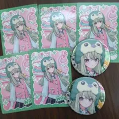 プロジェクトセカイメロパレコラボカフェ草薙寧々　 缶バッジ2個とトレカ5枚セット