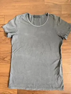 JIL SANDER Tシャツ グレー Sサイズ　染め色落ち加工　タイトTのサムネイル