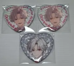 にじさんじ 葛葉 ジュンブラ ハート缶バッジ 3個セット