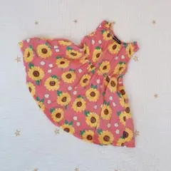 ムージョンジョン　ひまわりワンピース サイズ80