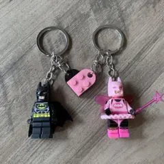 【新品未使用】LEGO/レゴバットマン/キーホルダー/キーリング/ペア/カップル