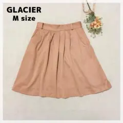 【グラシア】タックスカート M オレンジブラウン 秋冬 ミニ丈 大人可愛いのサムネイル
