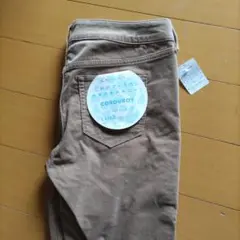 earth コーデュロイスキニーパンツ ベージュ