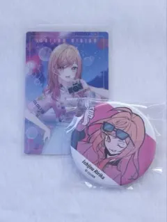 ホロライブ リグロス 一条莉々華 ウエハース カード 缶バッジ