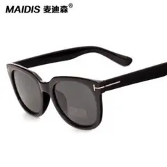 T字型 サングラス クラシック レトロ〔グロスブラック〕【新品】のサムネイル