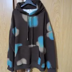 Rccatオ タイダイ柄 パーカー ブラウン/ブルー未使用に近い