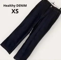 Healthy DENIM センタープレスストレートデニム XS 濃紺 美脚のサムネイル