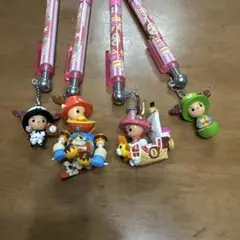 アニメキャラクター フィギュア付きペン 4本セット ボールペン