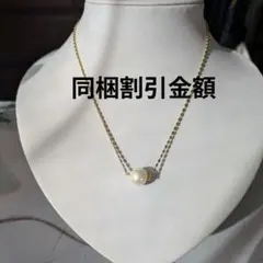 パールネックレス　淡水真珠　バロックパール　アレルギー対応　ステンレスチェーン