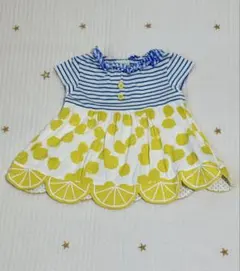 BABY CHEER レモン柄 ワンピース チュニック　70〜80のサムネイル