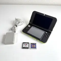 New 3DSLL ライムブラック ソフト2本セット【NN1118-6】