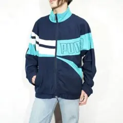 EU VINTAGE ヨーロッパ古着プーマロゴスウェードトラックジャケット