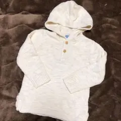 タグ付き新品 GAP ニットパーカー 100センチ ホワイト