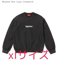 Supreme Washed Box Logo Crewneck 
