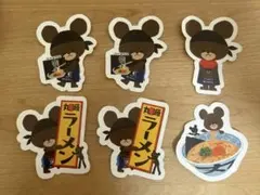丸源ラーメン くまのがっこう しおり4種　6枚セット