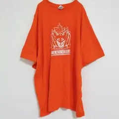 ギルダン 2XL Tシャツ クルーネック 半袖 両面プリント 3L 橙 綿