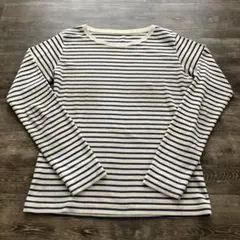 モンベル WIC.ボーダー ロングスリーブTシャツ レディース S