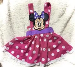 ミニーパルパルーザ風　サロペット　ミニーコスチューム80