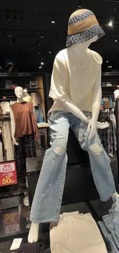 AZUL BY MOUSSY 接触冷感 アシンメトリードレープトップスのサムネイル