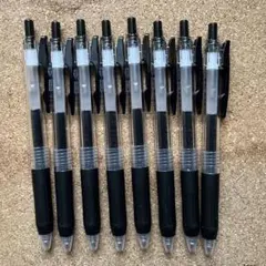 サラサ　SARASA クリップ　黒ボールペン 0.5mm 8本セット