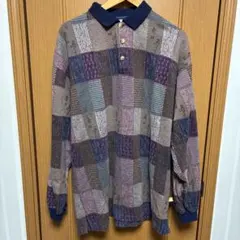 417 Van Heusen パッチワーク風ポロシャツ