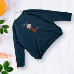 F650　VIANTE スウェット　トレーナー　長袖　刺繡　薄手