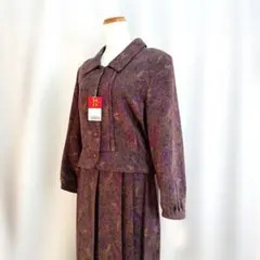 未使用品 定価3.9万 花柄セットアップ 昭和レトロ ヴィンテージ 13号