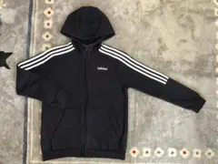 160 アディダス　adidas 裏起毛　ジャージ　サッカー　スポーツ