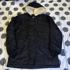 【N-3B 】ALPHA INDUSTRIES ミリタリージャケット L ファー