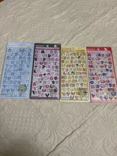 ボンボンドロップシール サンリオ 文字 4枚セット