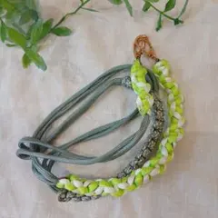 ハンドメイド スマホショルダーストラップ 編み込み