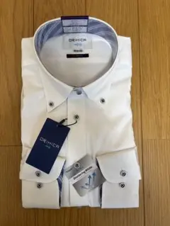 ORIHICA ホワイト長袖ワイシャツ M