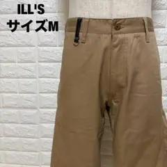 ILL'S ベージュ チノパン サイズM 刺繍入り カジュアル 美品【1110】