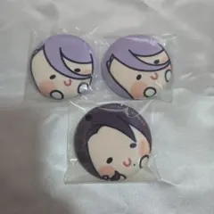 エニマイくじ　刀剣乱舞　んまほっぺシリーズ　F賞　缶バッジ　蜂須賀虎徹　加州清光のサムネイル