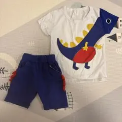 恐竜デザイン Tシャツとショートパンツセット 90cm