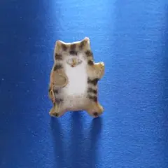 猫の形 七宝焼 ピンバッチ