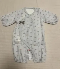 新品タグ無し⭐︎長袖ドレスオール肌着付⭐︎50~70cm⭐︎くるま柄⭐︎アカチャンホンポ