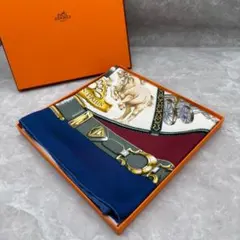 HERMES エルメス カレ90 スカーフ 馬車柄 シルク マルチカラー