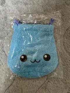 しずくちゃん　もこもこ巾着ポーチ　ガチャガチャ