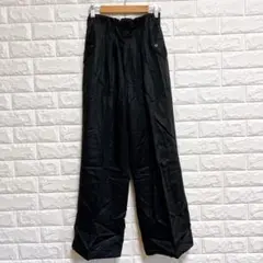 ANTGAUGE【S】日本製 ワイドパンツ 黒 テンセル オフィス