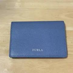 FURLA 名刺入れ　水色