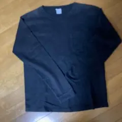 Champion T1011 ブラック Mサイズ 長袖カットソー