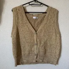 LOWRYS FARM ニットベスト ブラウンのサムネイル