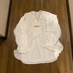 お値下げ→ゆったり‼️ピンクハウス　ロゴステッチ刺繍ブラウス