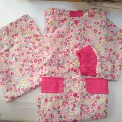 Branshes ブランシェス花柄子供用レインコート 100